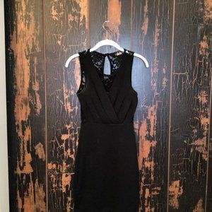 Deb Pull on Black Lace dress